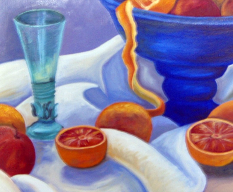 Krvavé pomerance s jablky (detail 1)